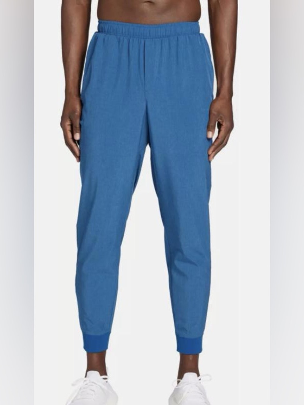 DSG Men’s Agility Joggers Blue Zippered Pockets Elastic Waistband Small